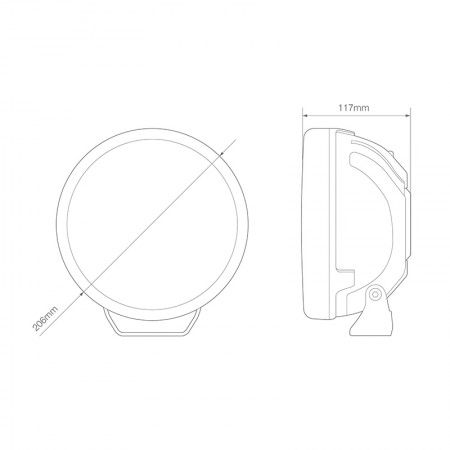 8" Round LED Driving Lamp